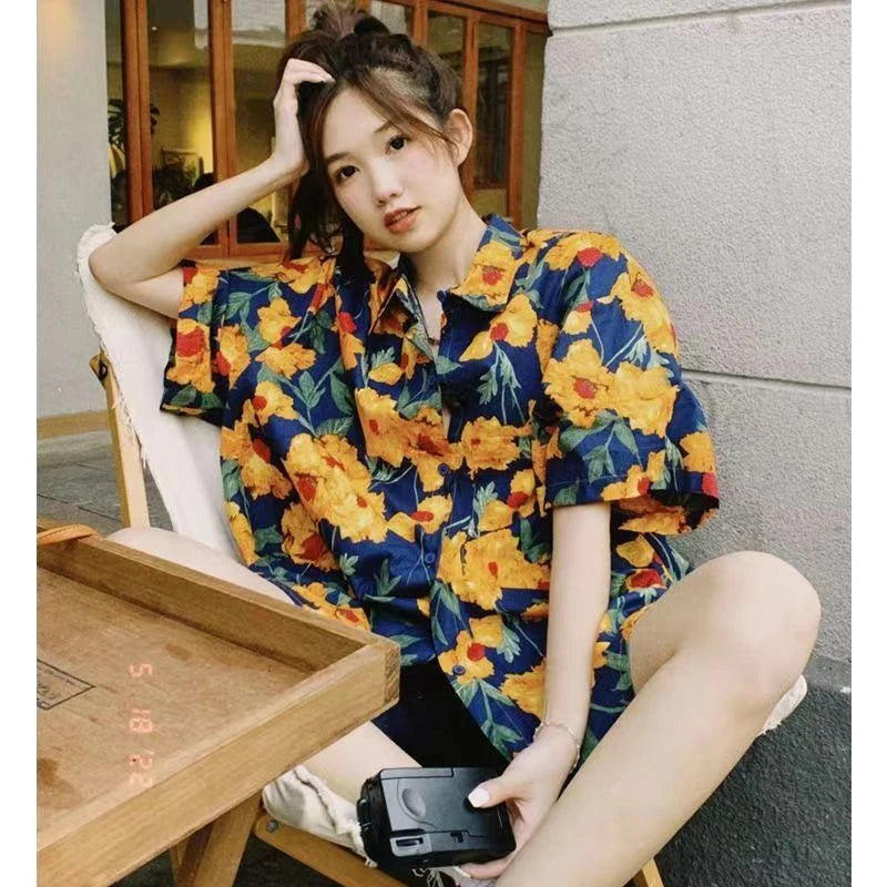 Hawaiian Retro Flower Shirt