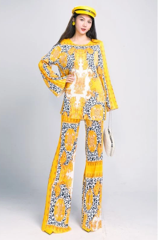 Fashion Printing Loose Casual Set