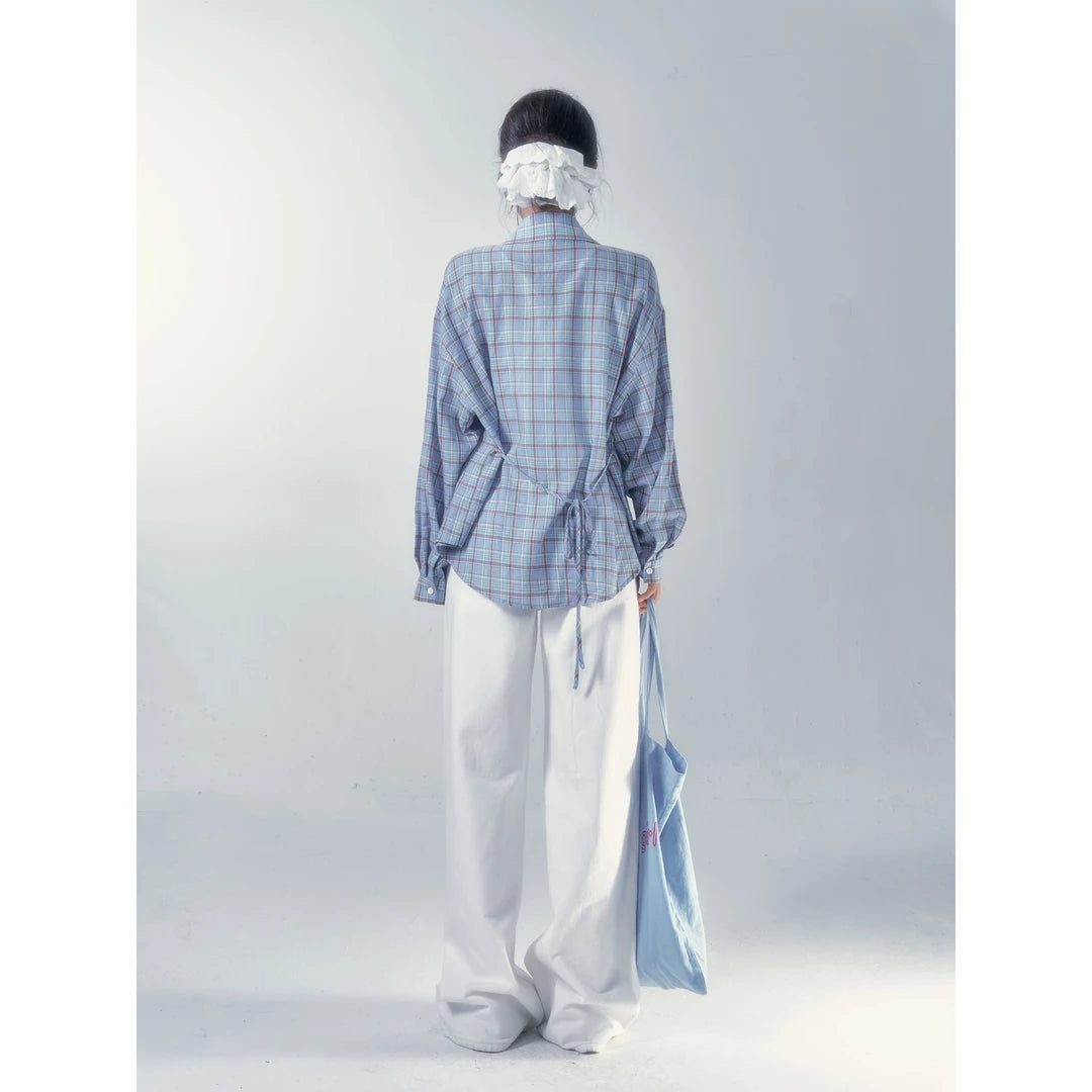 Loose Casual Lapel Plaid Plaid Shirt