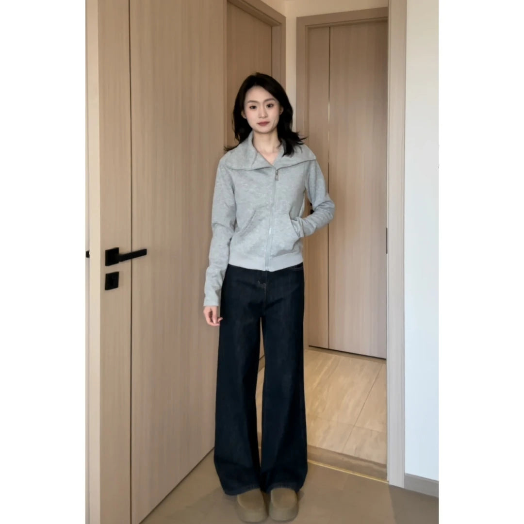 High Waist Wide Leg Skinny Jeans
